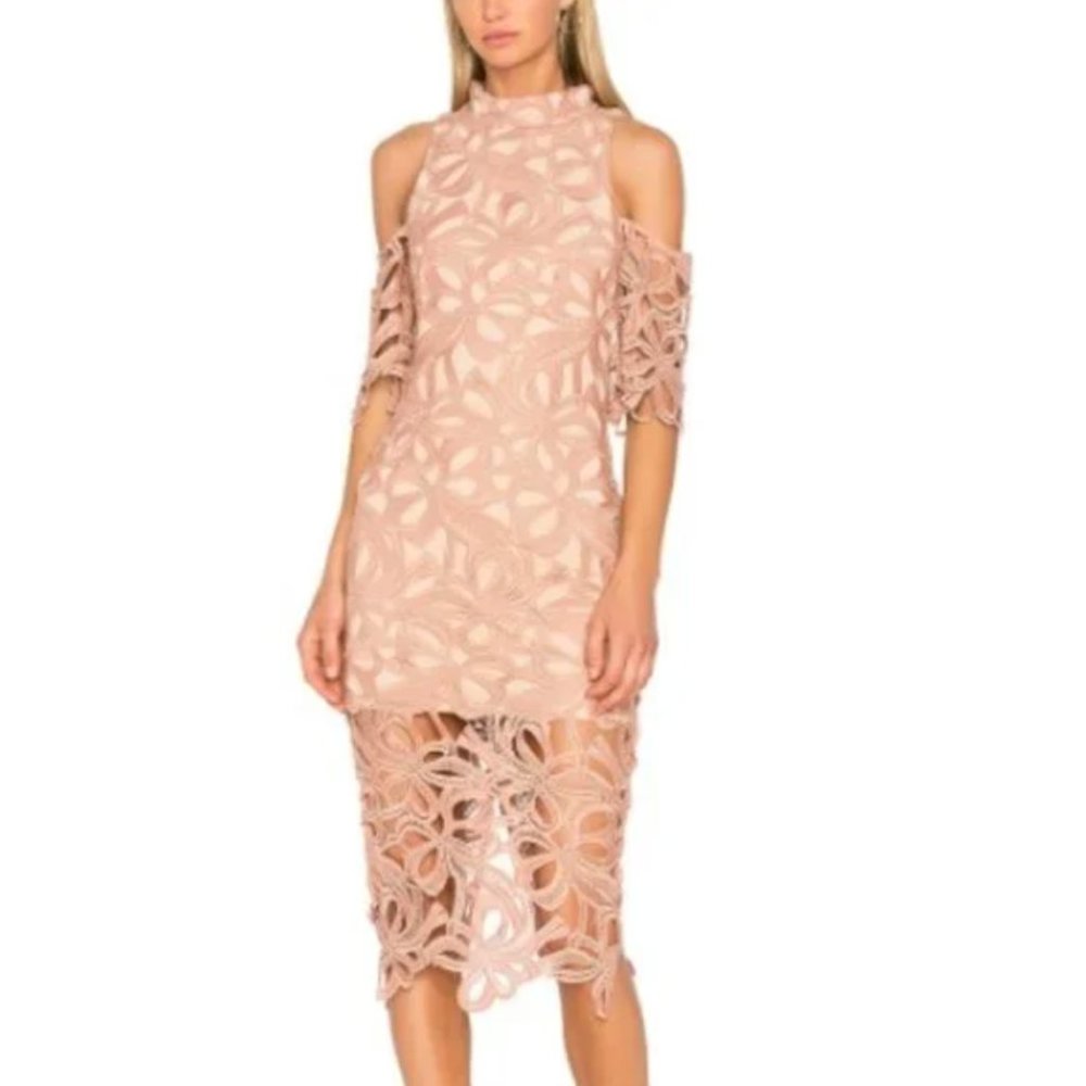 Elliatt Blush Lace Sight Dress Small